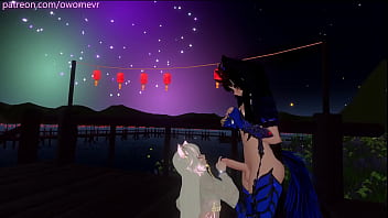 We fuck on New Years OwO ( VRchat Erp, POV, 3D Hentai, Futa)