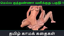 Tamil audio sex story - Mella kuthunganna valikkuthu Pakuthi 1 - Animated cartoon 3d porn video of Indian girl sexual fun